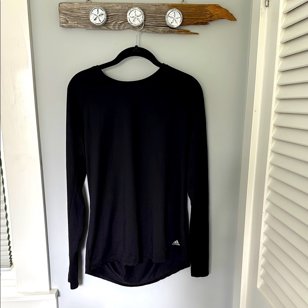 Adidas Classic Black Long Sleeve Tee Women’s XL